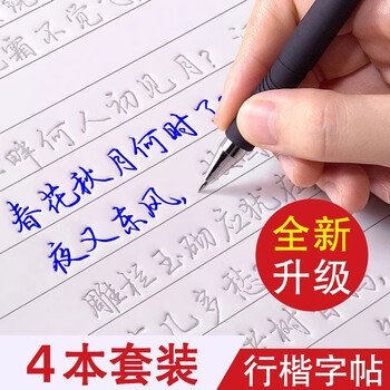 金枝叶行楷字帖成年人练字专用行书字帖速成男女生字体漂亮钢笔硬笔书法初高中生反复使用控笔训练套装