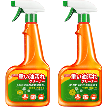 巨奇（JUQI）厨房重油污清洁剂500ml*2瓶油污净厨房大扫除油烟机清洗剂油烟净