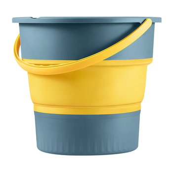 五月花折叠水桶10L家用便携收纳户外储水洗车提水桶钓鱼桶