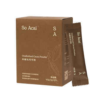 SO ACAI未碱化纯可可粉3g*20条独立包装烘焙冲饮早餐无添加生巧克力Cacao
