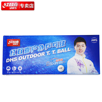 红双喜 DHS户外乒乓球耐打训练10只装