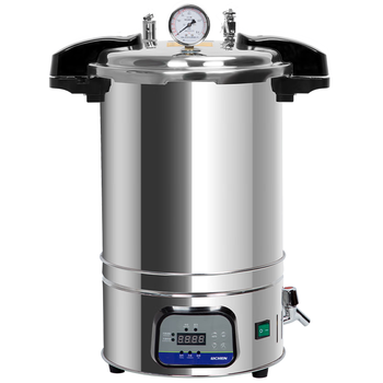 力辰（LICHEN）高压灭菌器 24L数显加厚款防干烧带安全阀灭菌锅高压蒸汽菌立式反压式 LHS-24B