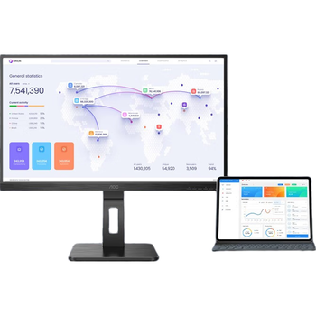 AOC显示器 31.5英寸2K高清10Bit色彩Type-C接口双向旋转升降微边框 家用设计办公显示屏 Q32P2C