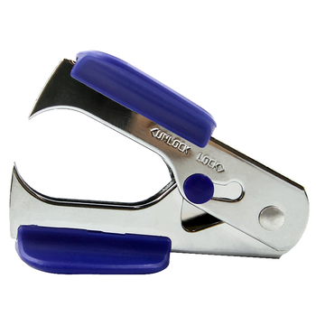 天章办公(TANGO)新绿天章12#高效便捷起钉器拔钉器/带安全锁/蓝色 订书机配套用品 办公用品