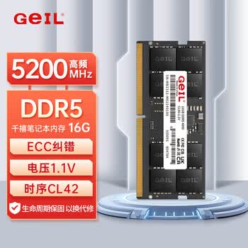 GEIL金邦 16G DDR5-5200  笔记本内存条 千禧系列