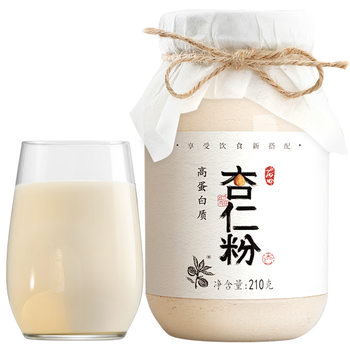 丙田杏仁粉210g 100%纯甜杏仁南杏仁露茶无添加剂马卡龙曲奇烘焙原料