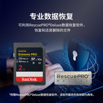 闪迪(SanDisk)2TB SD内存卡 4K V30 U3 C10 相机存储卡 读速250MB/s 写速150MB/s 微单/单反数码相机内存卡 闪迪(SanDisk)2TB SD内存卡 4K V30 U3 C10 相机存储卡 读速250MB/s 写速150MB/s 微单/单反数码相机内存卡