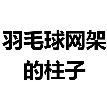 健伦羽毛球网架 标准室内外移动训练比赛羽毛球网柱子（不含箱体）