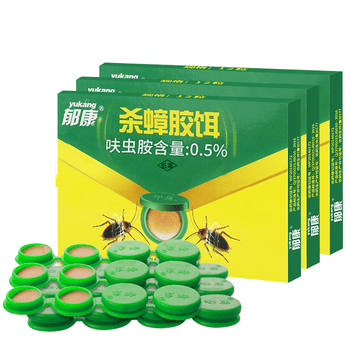 郁康蟑螂药全窝室内端呋虫胺12粒*3盒灭蟑螂贴胶饵除杀驱蟑螂克星家用