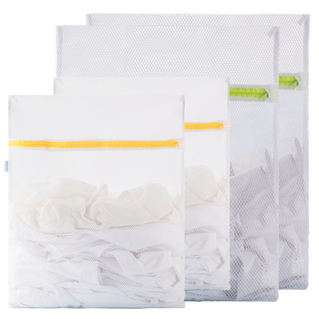 茶花 清洁洗衣袋洗衣网袋护衣防变形网兜毛衣物护洗袋大号小号4件套