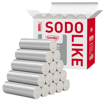 Sodolike尚岛背心垃圾袋茂金属色50*65cm500只单面0.8丝点断手提