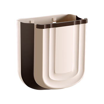 五月花厨房壁挂垃圾桶9L家用橱柜门壁挂式卫生间客厅悬挂收纳折叠款