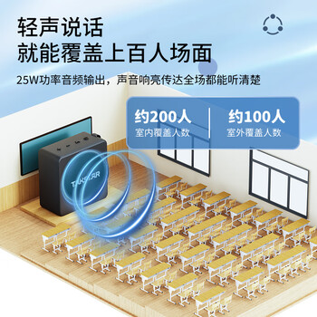 得胜 (TAKSTAR)E261W(二代)无线头戴扩音器便携式蓝牙小蜜蜂大功率大音量教学专用教师户外 1台黑色 得胜 (TAKSTAR)E261W(二代)无线头戴扩音器便携式蓝牙小蜜蜂大功率大音量教学专用教师户外 1台黑色