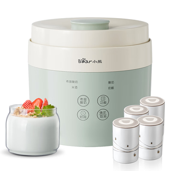 小熊（Bear）酸奶机 家用全自动希腊酸奶奶酪米酒机酸奶发酵菌玻璃内胆陶瓷分杯 SNJ-C10V3