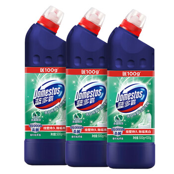 蓝多霸（DOMESTOS）  长效洁厕啫喱冰川山泉香600G*2瓶 清洁去垢 留香