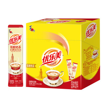 优乐美低糖奶茶粉 25g*20条/盒装伯爵茶风味早餐代餐下午茶速溶冲泡饮料