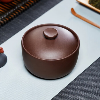 尊壶紫砂茶叶罐茶具大号散茶罐茶缸米桶米缸茶叶壶 元宝茶叶罐