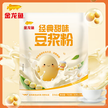 金龙鱼豆浆粉经典甜味750g（25包）非转基因植物蛋白冲饮谷物早餐