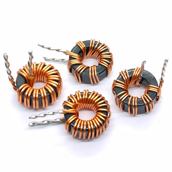 瀚时恒业 铁硅铝电感线圈 10uH—双0.75线—10A—立式扭脚/100个