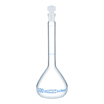 kuihuap葵花容量瓶A级高硼硅定容瓶玻璃加厚摇瓶可过检磨口具塞容量瓶 透明容量瓶15ml(特规)【2只装】