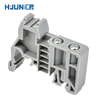 汇君 UK2.5B接线端子导轨式电压端子排尼龙阻燃铜件2.5平方接线端子  E/UK固定件10片
