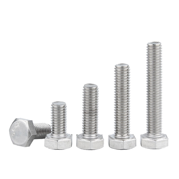 永利尚 304不锈钢外六角螺丝钉全螺纹外六角螺栓全牙 M6*80（20个）