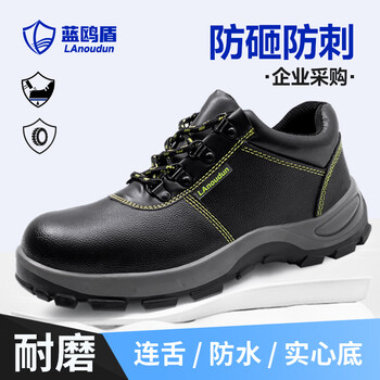 蓝鸥盾劳保鞋男冬季防水钢包头防砸防刺穿安全工作工地功能鞋DL8184 42