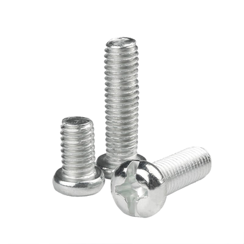 永利尚 盘头螺钉半圆头机螺钉 镀锌十字圆头螺丝 M5*16(一斤装)