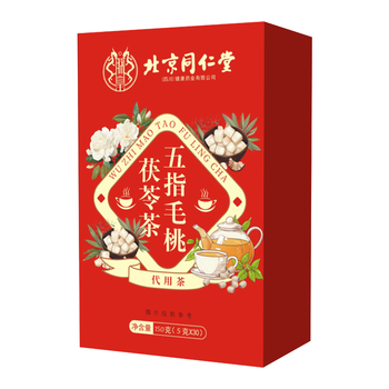 同仁堂五指毛桃土茯苓茶祛走身湿茶除去气湿茶健排脾湿养生茶 4g*40包