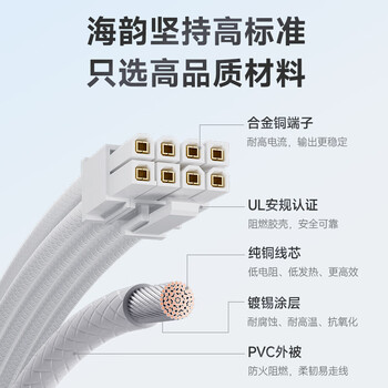 海韵（SEASONIC）1000W FOCUS(2024)金牌白色电脑电源 ATX3.1/PCIe5.1/12V-2x6 支持5090/9070显卡