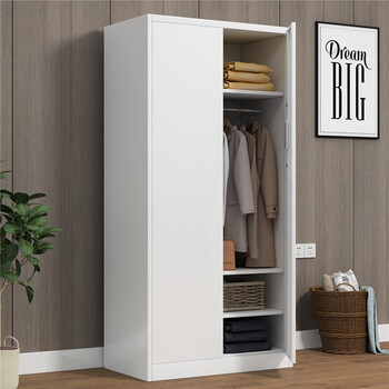 富路达钢制加厚款对开二门更衣储物柜衣服柜员工宿舍更衣箱铁皮存包柜