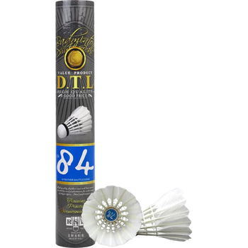 亚狮龙（RSL）羽毛球训练练习羽球大桐利DTL-84 76速12只装/桶