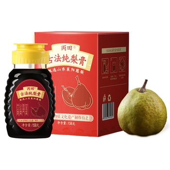 丙田 莱阳慈梨膏158g 0添加纯梨膏雪梨膏 非遗秋梨膏儿童冲水婴儿老人