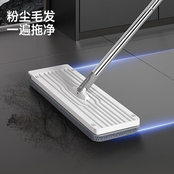 五月花平板拖把33CM*1配布杆长124CM刮刮桶家用一拖净免手洗2025神器 五月花平板拖把33CM*1配布杆长124CM刮刮桶家用一拖净免手洗2025神器