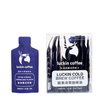 瑞幸咖啡（luckincoffee）0糖0脂冷萃咖啡液冰美式风味25ml 4盒共36杯