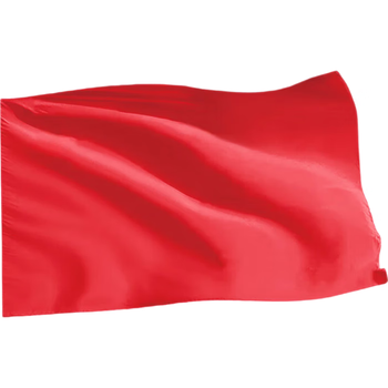 优和（UHOO）加厚纳米防水防晒空白红旗纯色旗帜国庆大红旗 3号红旗 128*192CM 0924