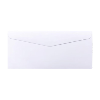 金蝶（kingdee）20个/包空白口水胶信封228x102mm 西式双胶全白信封袋中式发票收据文件袋资料袋邀请函