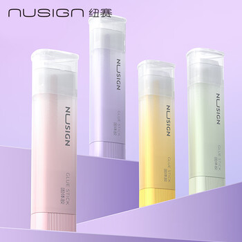纽赛（NUSIGN）21gACR三角固体胶水 高粘度无甲醛儿童胶棒 高颜值学生文具 单支随机颜色 NS150