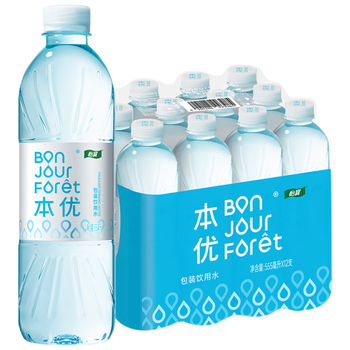 怡宝本优天然包装饮用水555ml*12瓶 量贩装