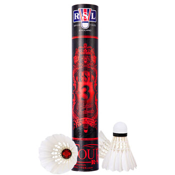 亚狮龙(RSL)NO.3号全圆鸭毛专业比赛羽毛球稳定耐打羽球77速12只装/桶