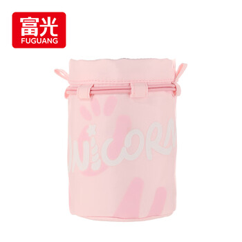 富光智能指纹解锁儿童保温壶粉色杯套（非杯子）