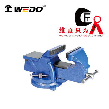 维度WEDO重型活动带砧台钳虎钳台虎钳德标10''250mmWD476-10/把