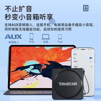得胜 (TAKSTAR)E261W(二代)无线头戴扩音器便携式蓝牙小蜜蜂大功率大音量教学专用教师户外 1台黑色 得胜 (TAKSTAR)E261W(二代)无线头戴扩音器便携式蓝牙小蜜蜂大功率大音量教学专用教师户外 1台黑色