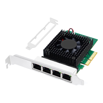 EB-LINK intel I225芯片PCI-E X4 2.5G四口服务器网卡2500M千兆4电口网络工业相机图像采集机器视觉