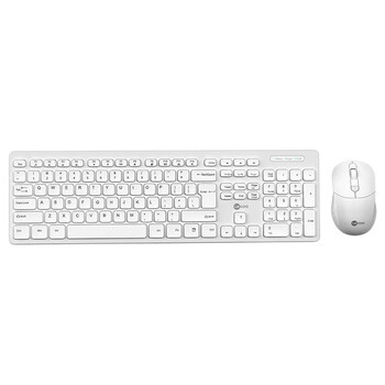 联想 无线键盘鼠标套装轻音超薄办公商务游戏键鼠套装笔记本电脑通用防泼溅标准104键 KW-201颜色随机