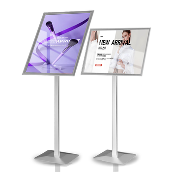 斯图（sitoo）广告展示架水牌立式落地a4指示牌斜面展架不锈钢立牌海报框商场宣传会议导向牌加重可旋转