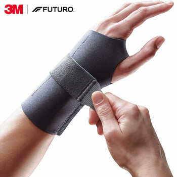 3M运动护腕 手腕腱鞘TFCC防护稳固支撑护腕羽毛球训练护具 左手S码