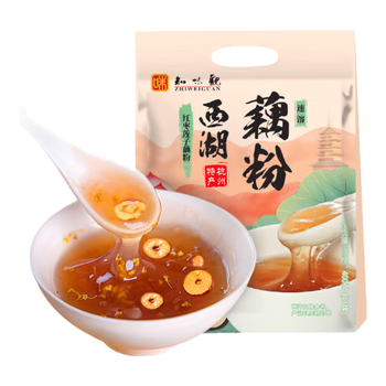 知味观红枣莲子藕粉速溶 中华老字号西湖特产 营养早餐代餐食品400g