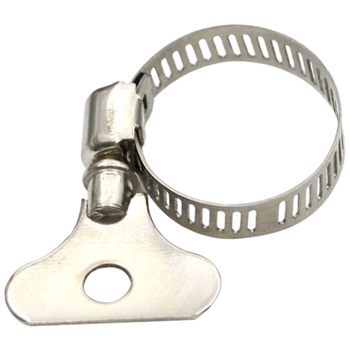 永利尚  201不锈钢手柄式抱箍卡箍气管道固定接头手拧喉箍水管紧箍卡扣燃 防锈耐磨 16-25mm【5个装】