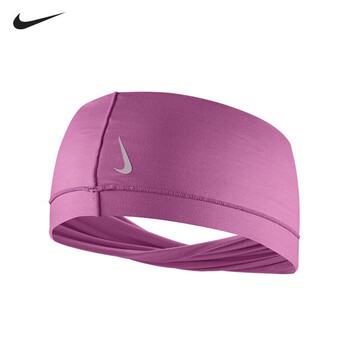 耐克（NIKE）宽发带头套运动健身吸汗导汗带居家户外紫粉N1004287643OS 